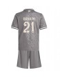 Real Madrid Brahim Diaz #21 Replika Tredje Kläder Barn 2024-25 Kortärmad (+ byxor)